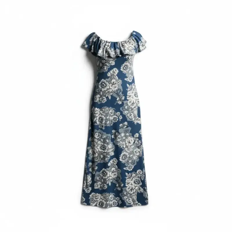 Vestido Maxi Floral B Famous #USA Talla M - 1