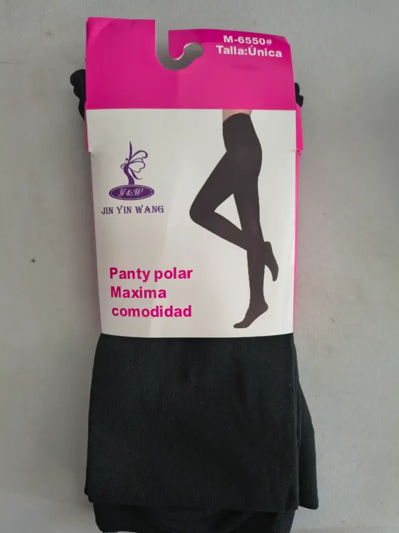 Panty polar negra máxima comodidad Jin Yin Wang