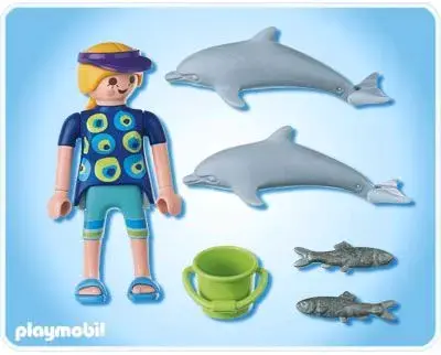Figura Playmobil Niño con Delfines y Accesorios - 2