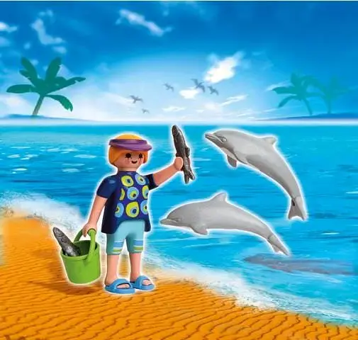 Figura Playmobil Niño con Delfines y Accesorios - 3