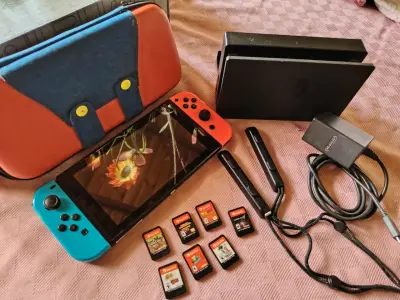 Nintendo Switch con juegos y accesorios - miniatura 4