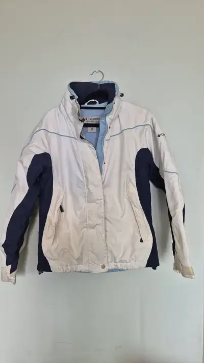 Chaqueta esquí Columbia blanca/azul XS - miniatura 1