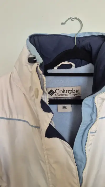 Chaqueta esquí Columbia blanca/azul XS - miniatura 2