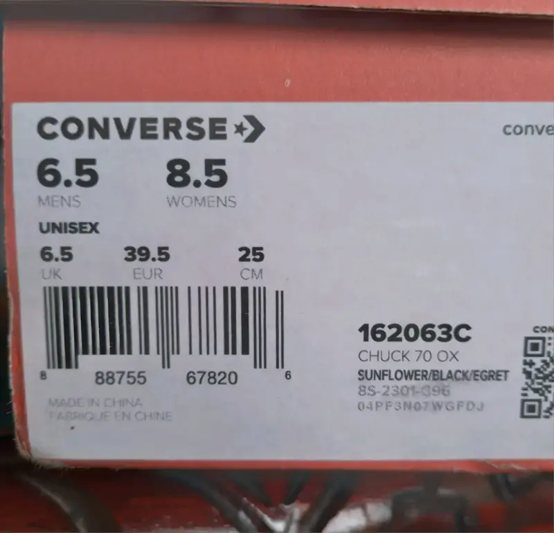 Zapatillas Converse Chuck 70 Ox Amarillas - 3