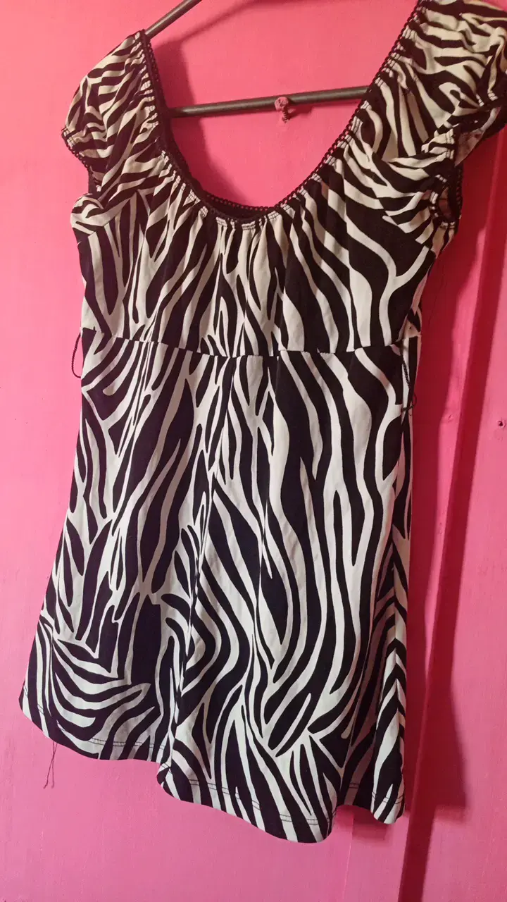 blusa estampado cebra para mujer - 5