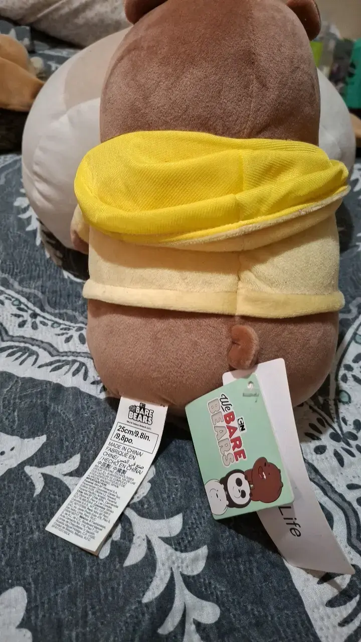Peluche Pardo de We Bare Bears Miniso - 2