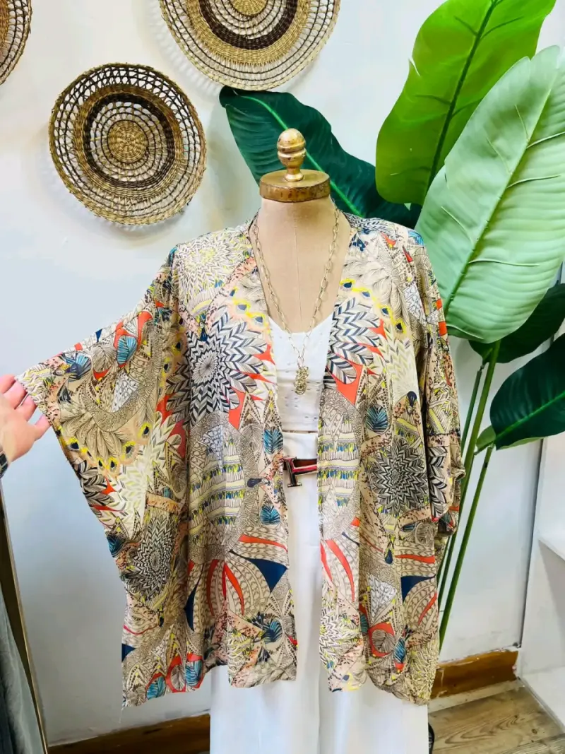 Kimono de mujer con estampado bohemio - 5