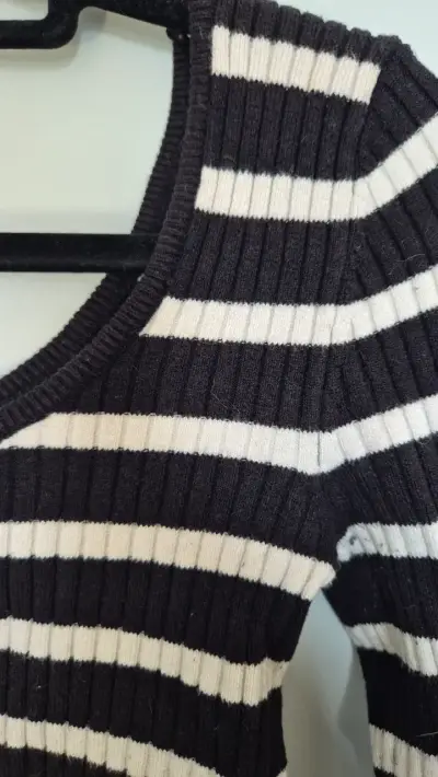 Sweater rayado blanco/negro Sybilla - miniatura 2