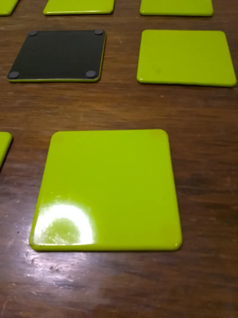 Set de Posavasos Cuadrados Verdes - 1