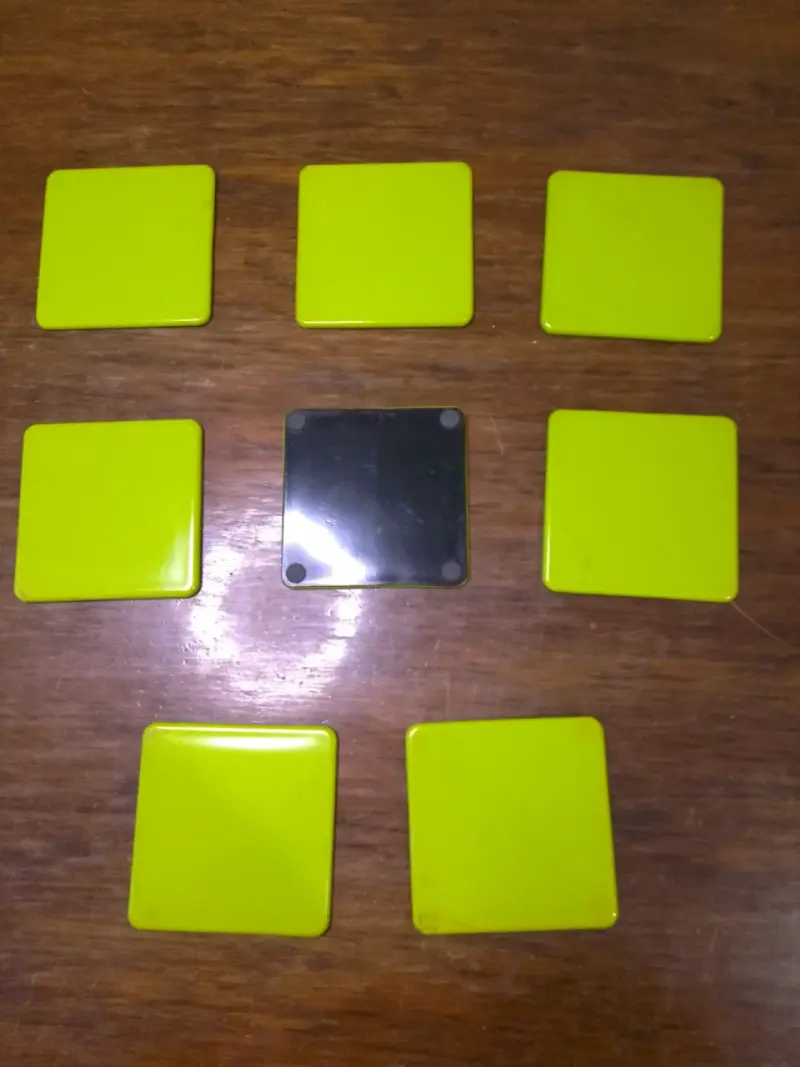 Set de Posavasos Cuadrados Verdes - 3
