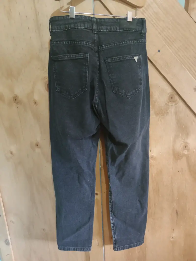 Jeans negros con tachas para mujer talla 36 - 4
