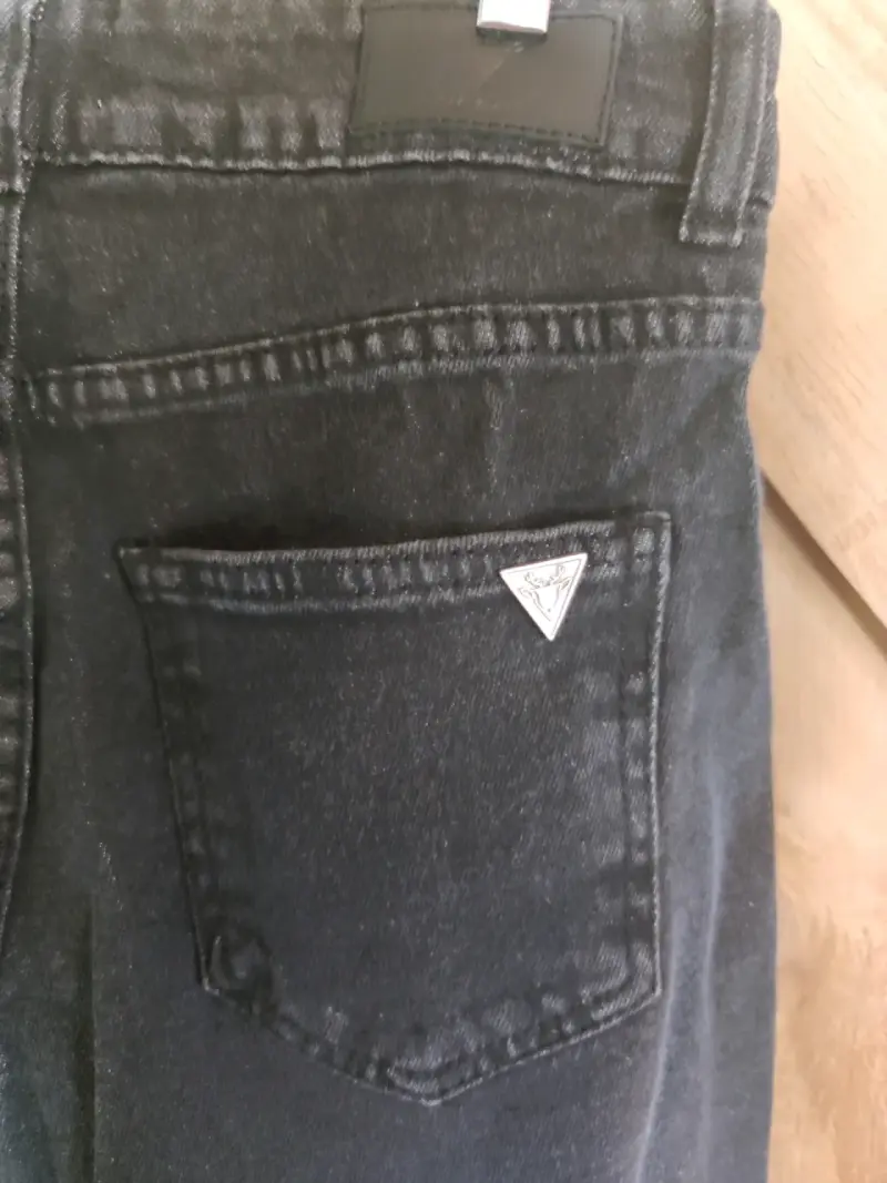 Jeans negros con tachas para mujer talla 36 - 5