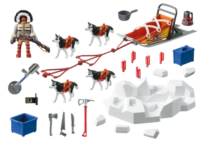 Set de Juego Trineo con Perros y Explorador - 2