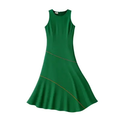 Vestido Charlotte Singolare Verde Talla S - miniatura 1