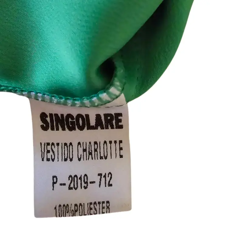 Vestido Charlotte Singolare Verde Talla S - 4