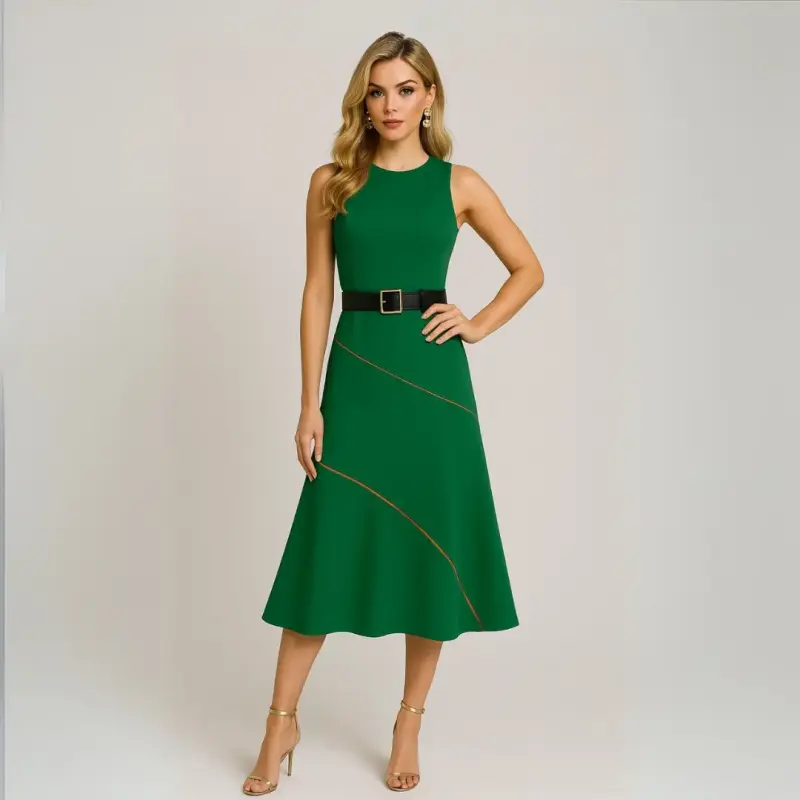 Vestido Charlotte Singolare Verde Talla S - 5