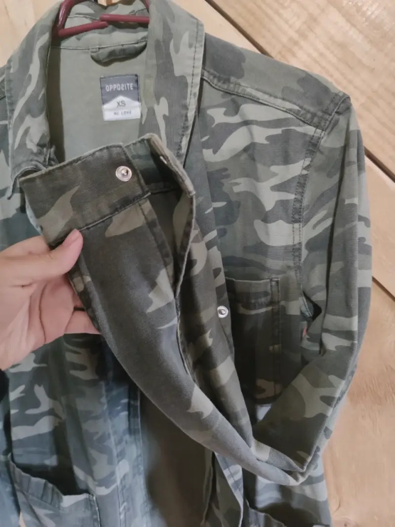 Chaqueta camuflada verde Opposite para mujer - 5