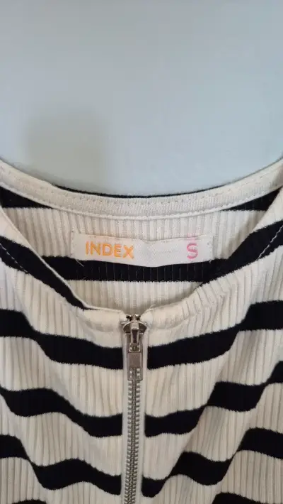 Top rayado con cierre Index, talla S - miniatura 2