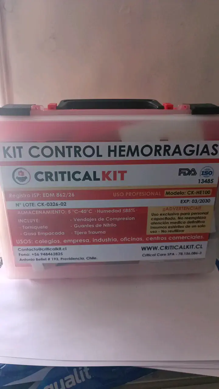 Kit de Control de Hemorragias CriticalKit Profesional