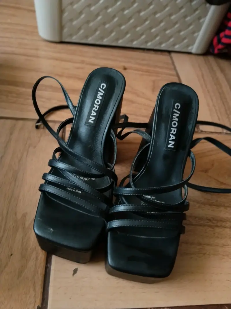 Sandalias de plataforma negras C'Moran - 2