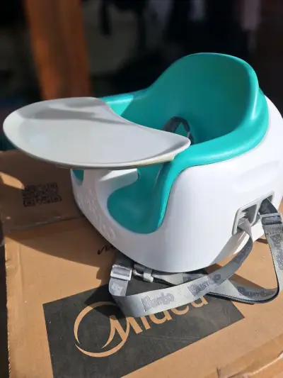 Asiento de bebé Bumbo con bandeja removible - miniatura 1