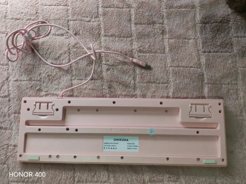 Teclado mecánico rosa Onikuma con cable USB - 3