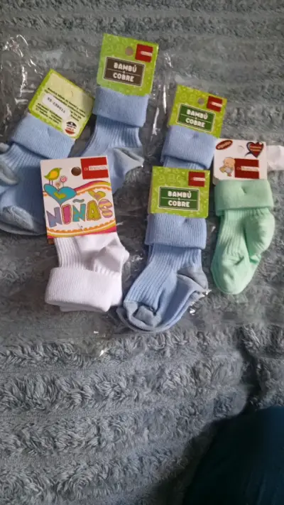 calcetines para niños algodón y bambú cobre - miniatura 1