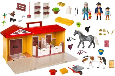 Establo de Caballos Portátil Playmobil Country 5671 - miniatura 2