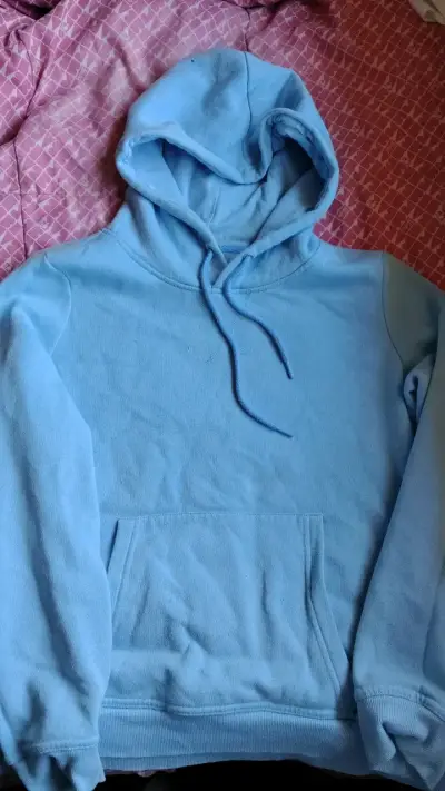 Polerón azul con capucha unisex - miniatura 1