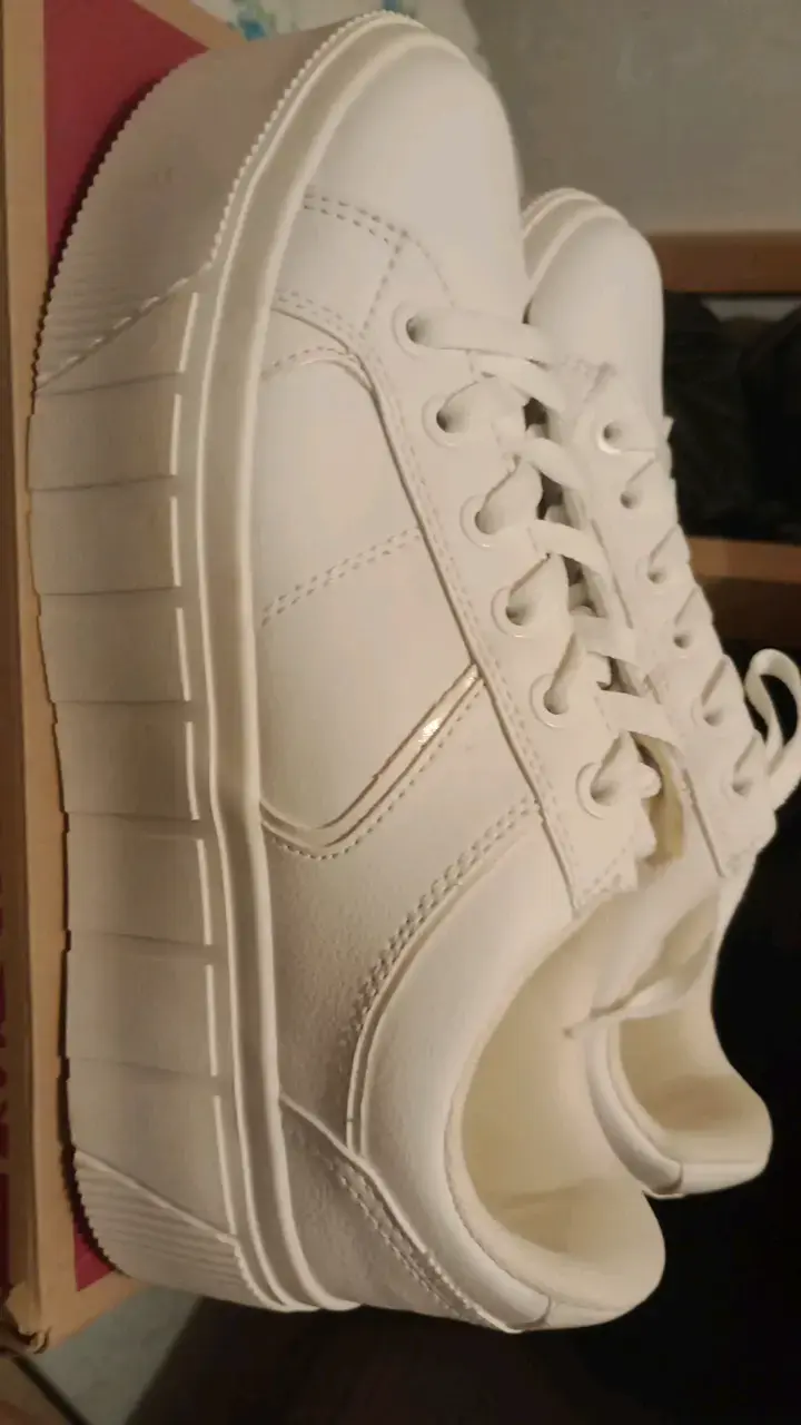 Zapatillas blancas de plataforma Stradivarius - 2