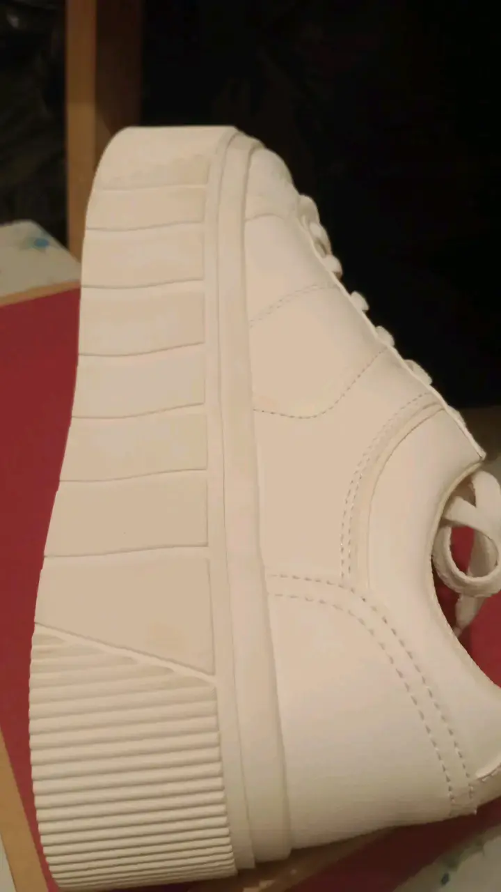 Zapatillas blancas de plataforma Stradivarius - 5