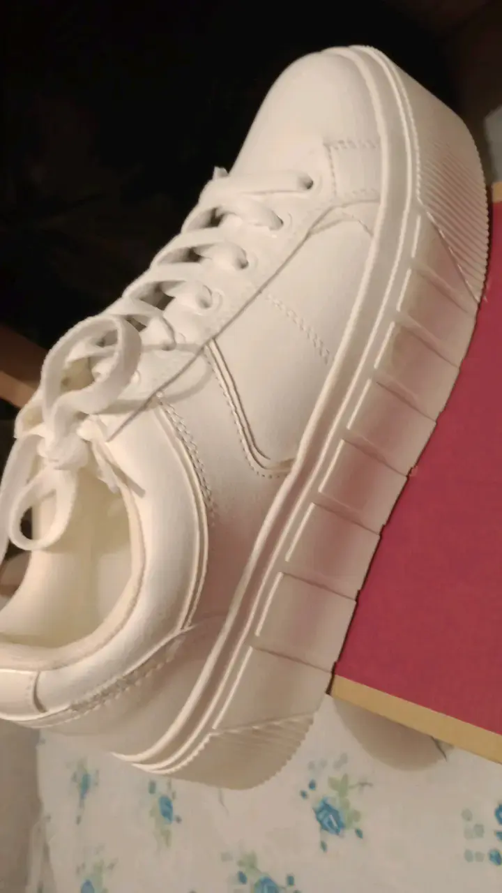 Zapatillas blancas de plataforma Stradivarius - 6