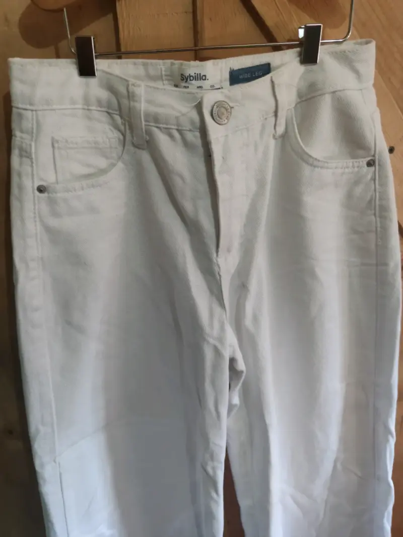 Pantalones blancos anchos Sybilla - 3
