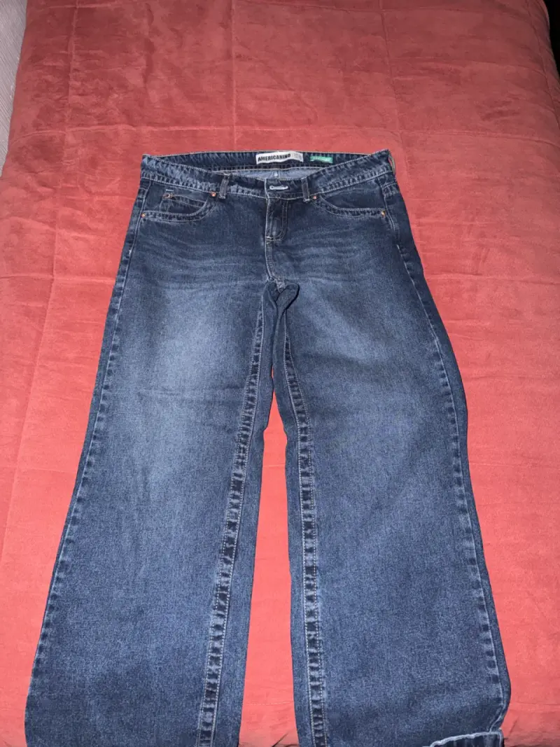 Jeans Americano Straight Azul Talla 42 - 3