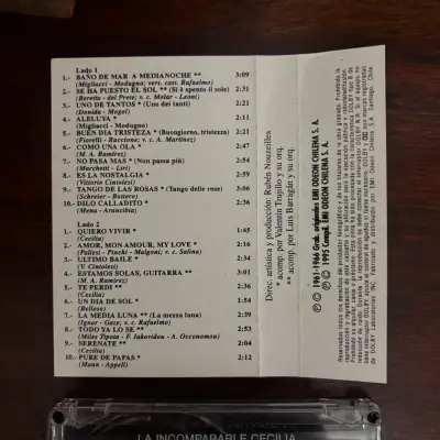 Cassette Cecilia La Incomparable NM 1995 - miniatura 6