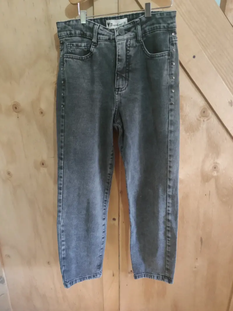 Jeans grises con tachas para mujer Raindoor - 1