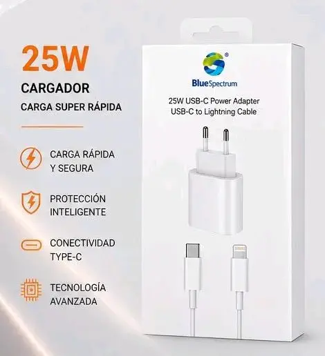 Cargador Rápido 25W BlueSpectrum