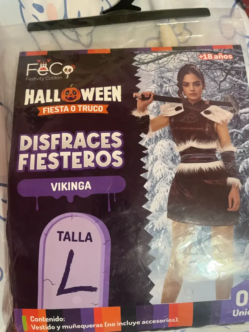 Disfraz de Vikinga Talla L