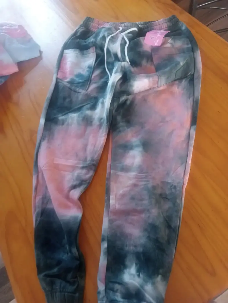Pantalones deportivos tie-dye unisex coloridos - 1