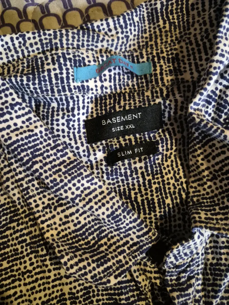 Camisa estampada Basement slim fit XXL - 1