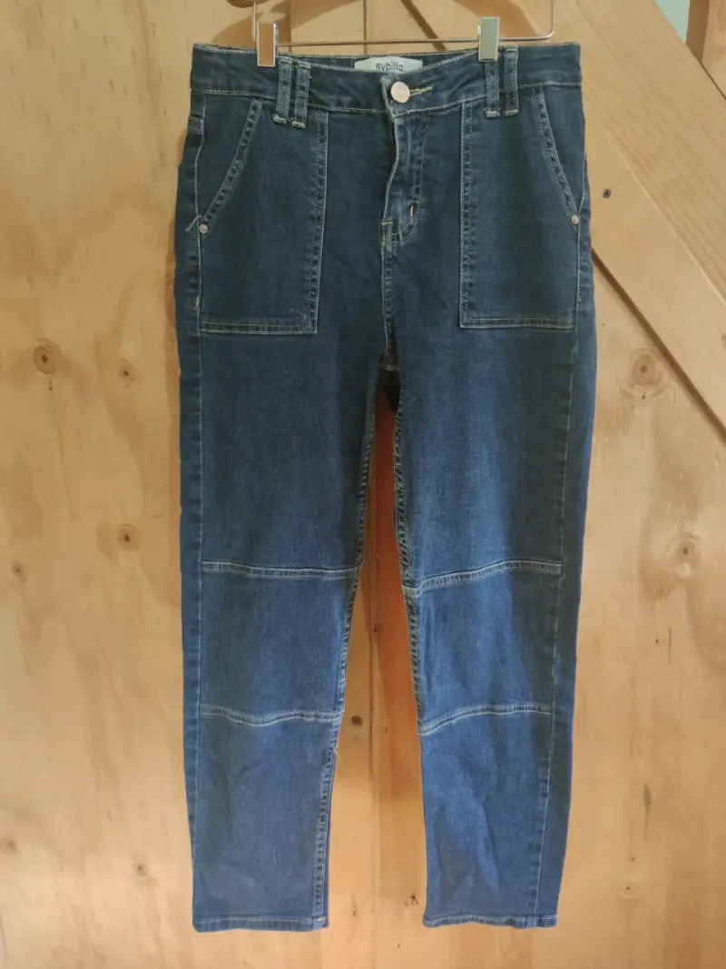Jeans de mezclilla azul para mujer Sybilla