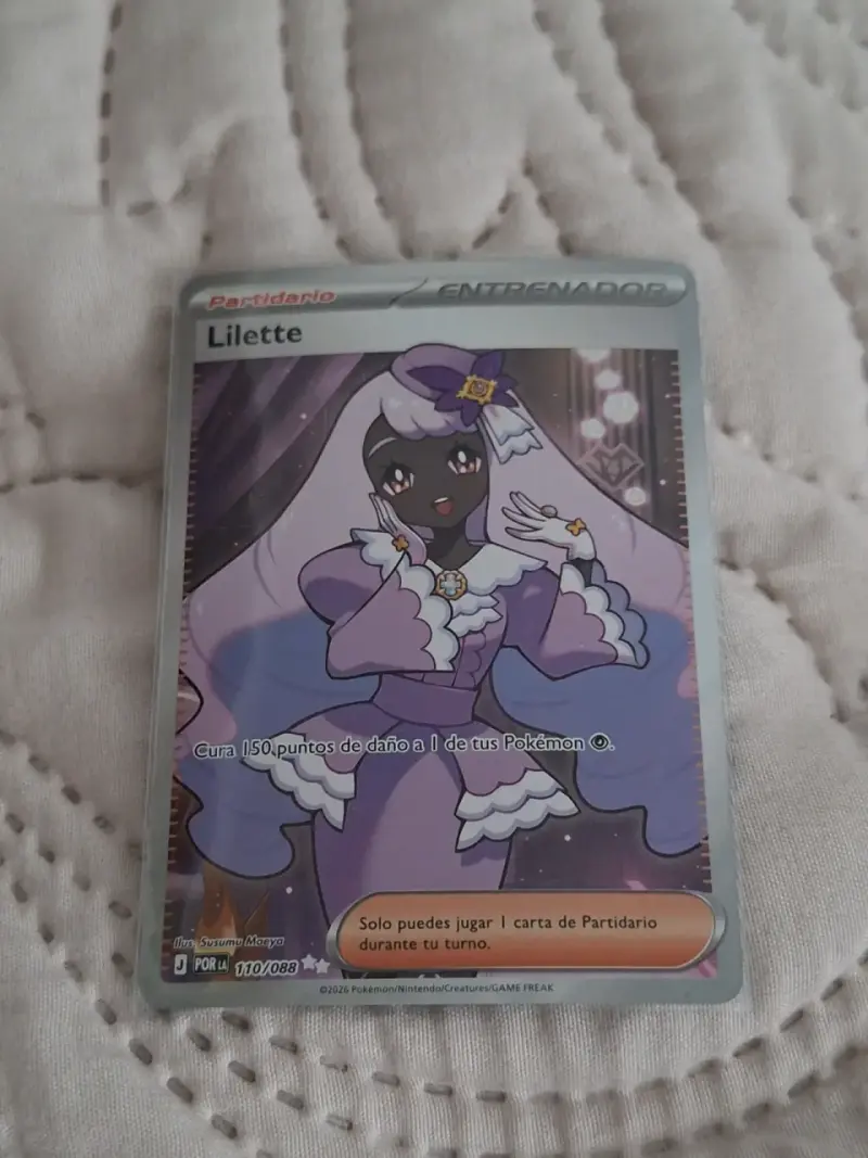 Carta Pokémon Lilette Entrenador + 2