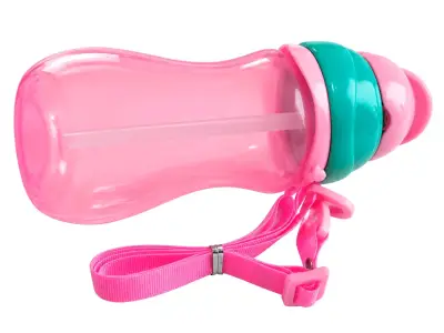 Vaso de entrenamiento infantil con bombilla y correa - miniatura 2