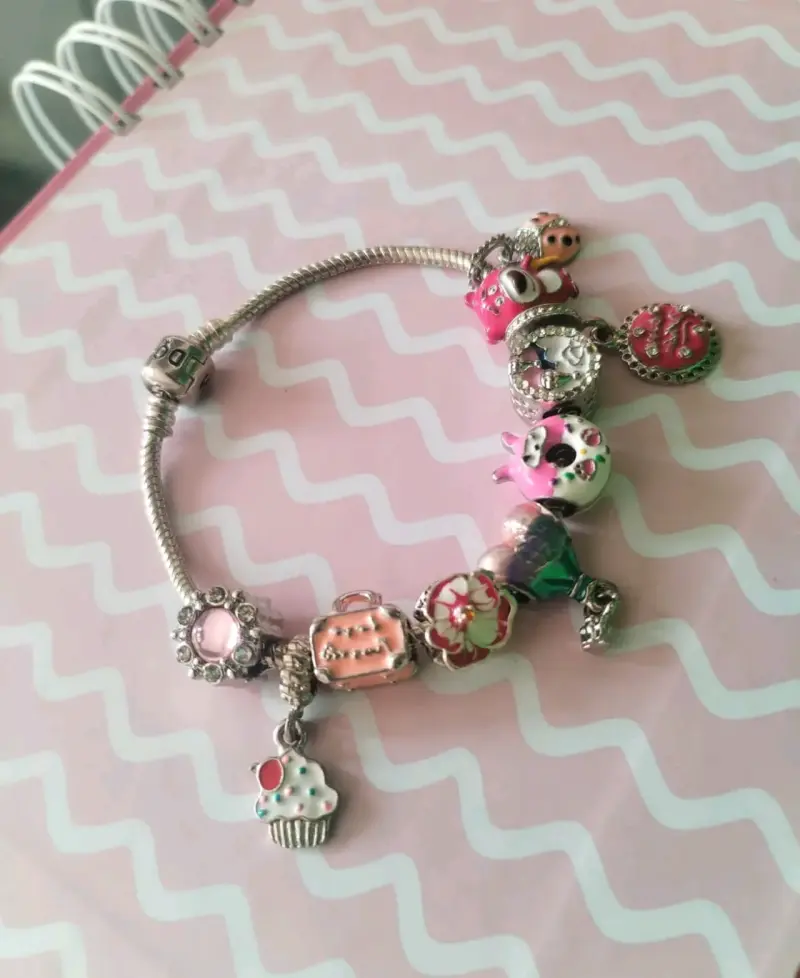 Pulsera de plata con charms - 2