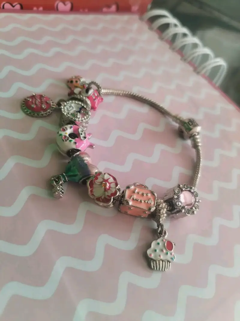 Pulsera de plata con charms - 3