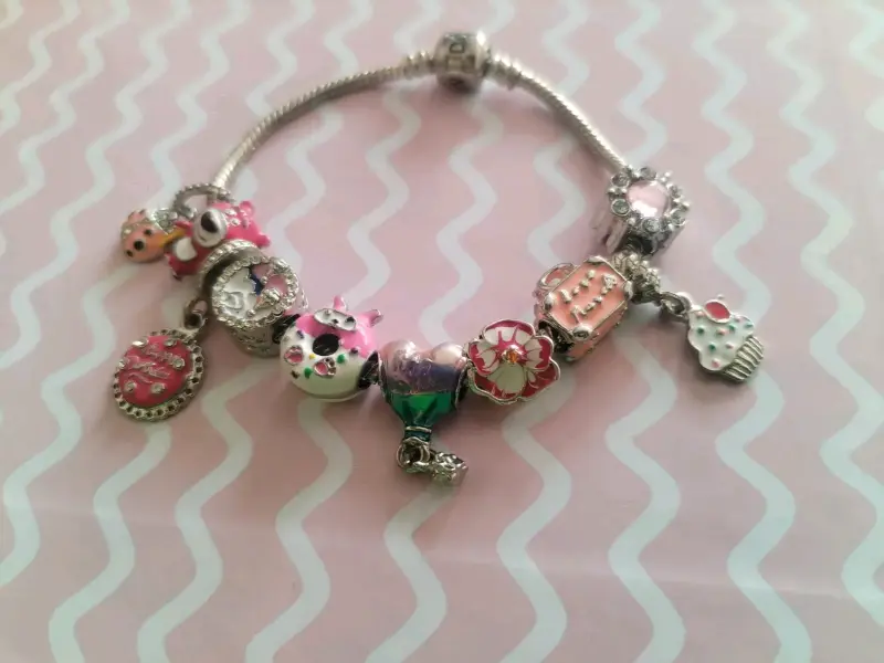 Pulsera de plata con charms - 4