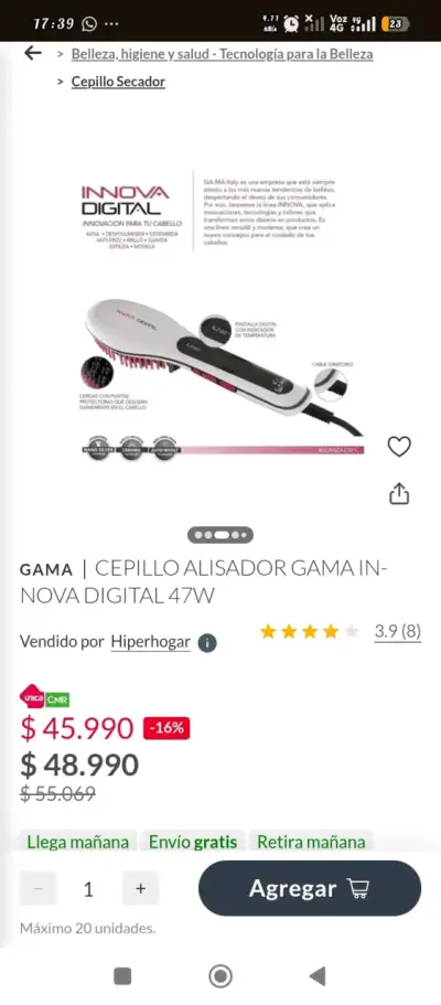 Cepillo Secador Revlon One Step Profesional - miniatura 4