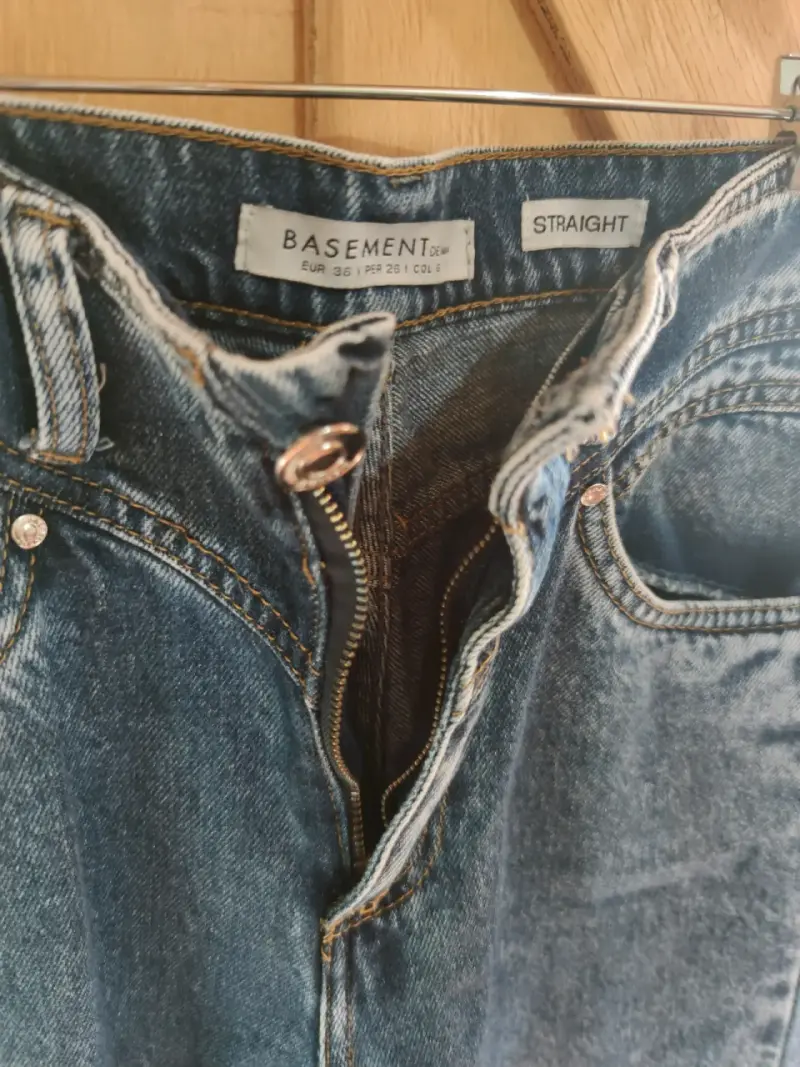 Jeans rectos Basement denim azul talla 36 - 2
