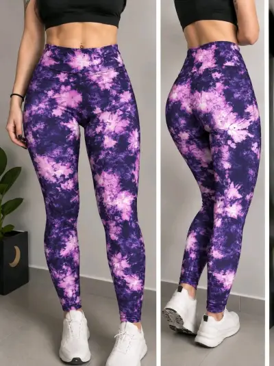 Leggings deportivos estampados para mujer - miniatura 1