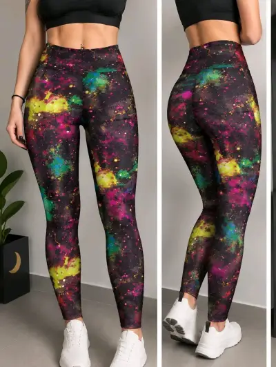 Leggings deportivos estampados para mujer - miniatura 3